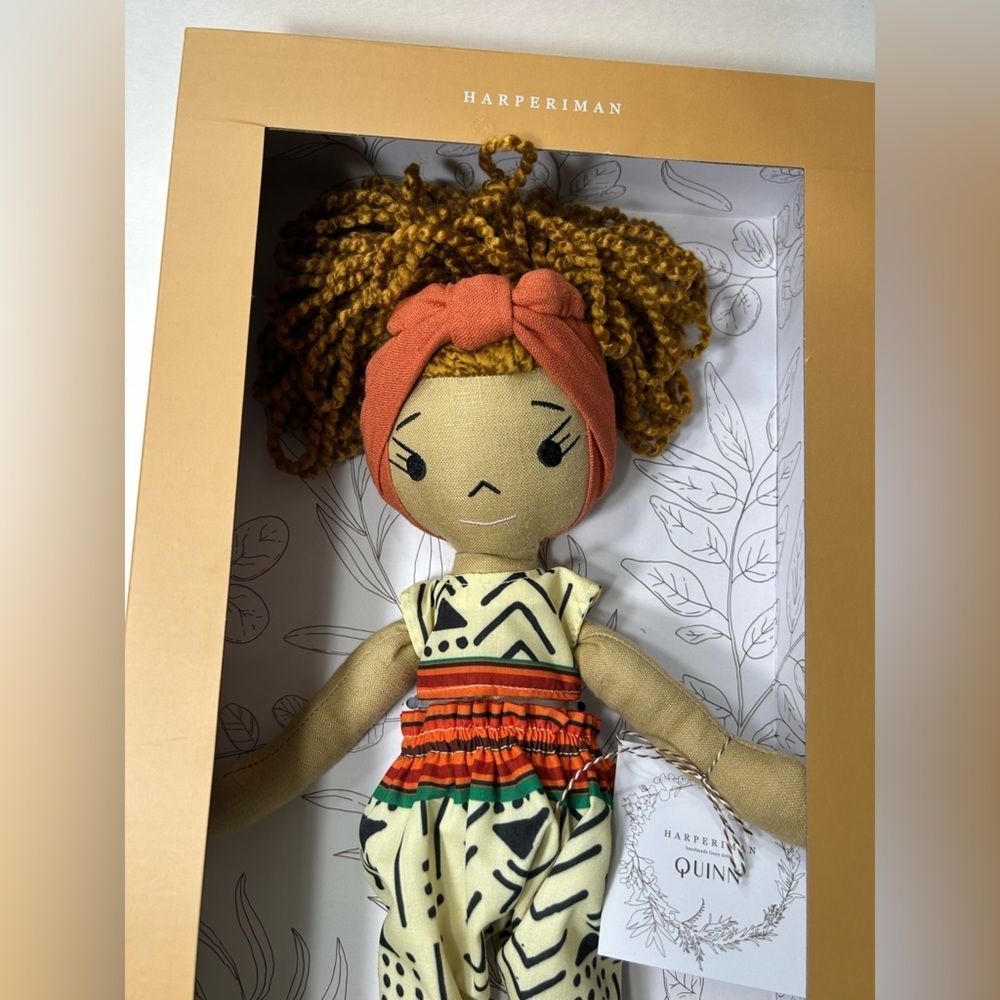 Harperiman Quinn 14” Handmade Plush Linen Doll - BNIB - Picture 6 of 10